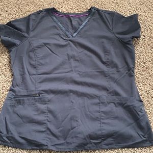 Grey scrub top
